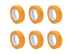 Conjunto 6 Fita Para Pintores Vidaxl Amarelo Papel (30mm X 50m)