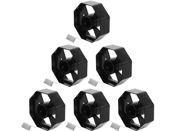 Secfou Conjunto de 6 Núcleos Plásticos para Dispensador de Mesa Fita Adesiva, Com 1e 3 Polegadas De Diâmetro, Acessórios