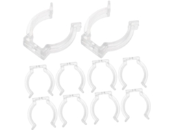 30-clips Transparentes Para Lâmpadas Led T8, Design Removível E Suporte Invisível, Fabricados Em Plástico Para Ambientes