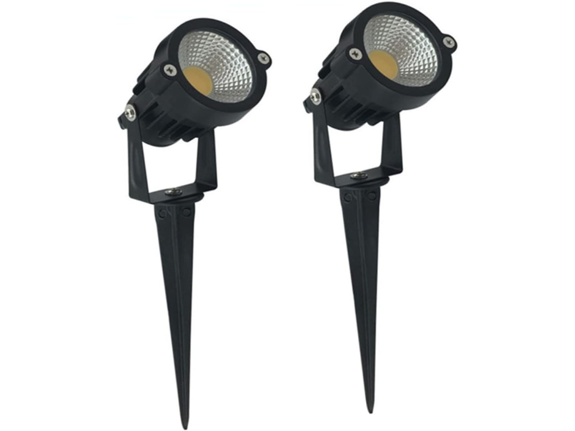 Luminária de Jardim Externa de 2 Peças com Cob, Iluminação Fluorescente Branca para Quintal e Árvores. SFUSHOS