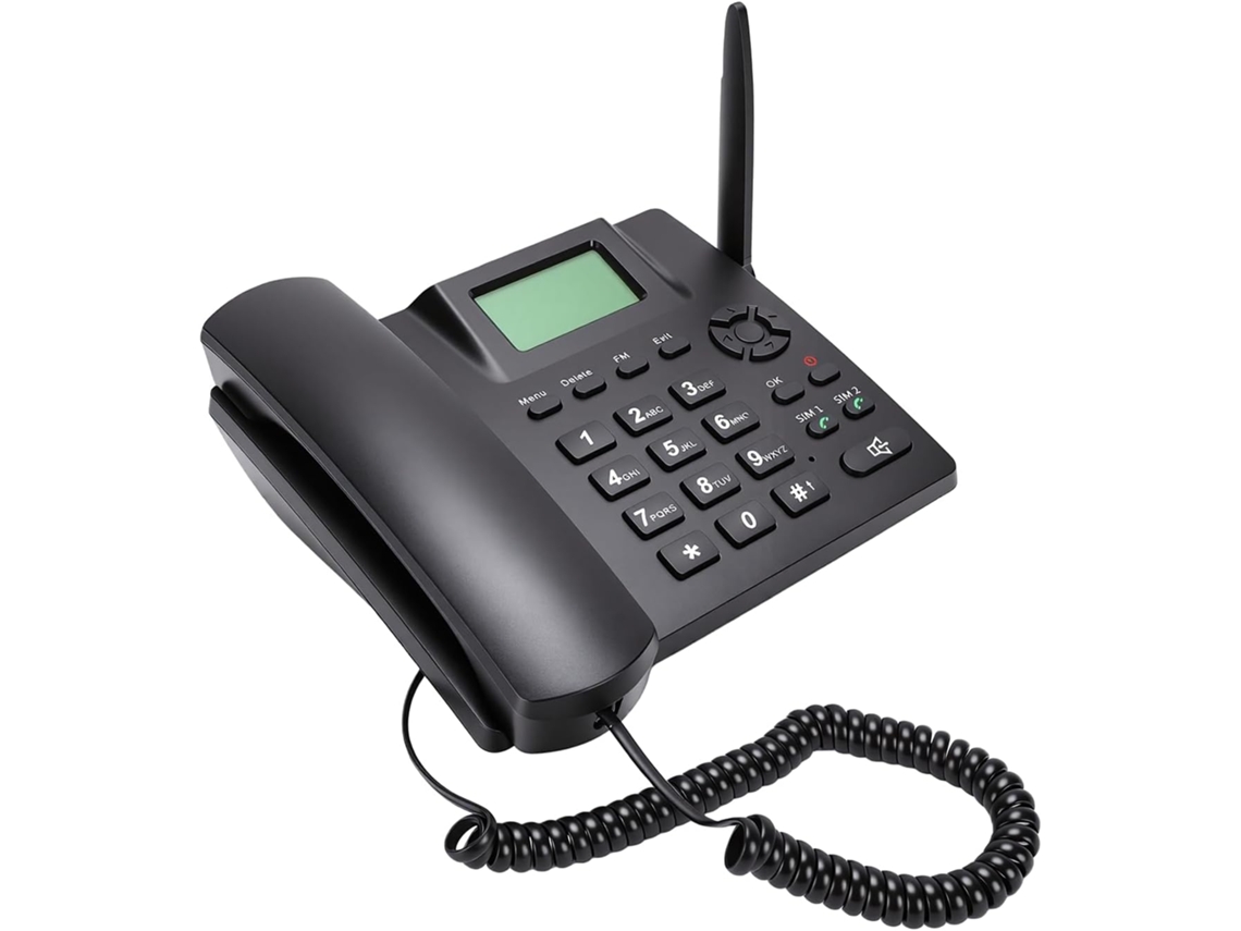 Telefone De Mesa Gsm Sem Fio Cuifati Classic, Fixo Sem Fio Dual Sim 2g Com Tela De 2,4 Polegadas, Antena,