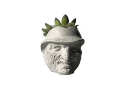 Estátua de vaso de flores horror em resina LAXISCREED