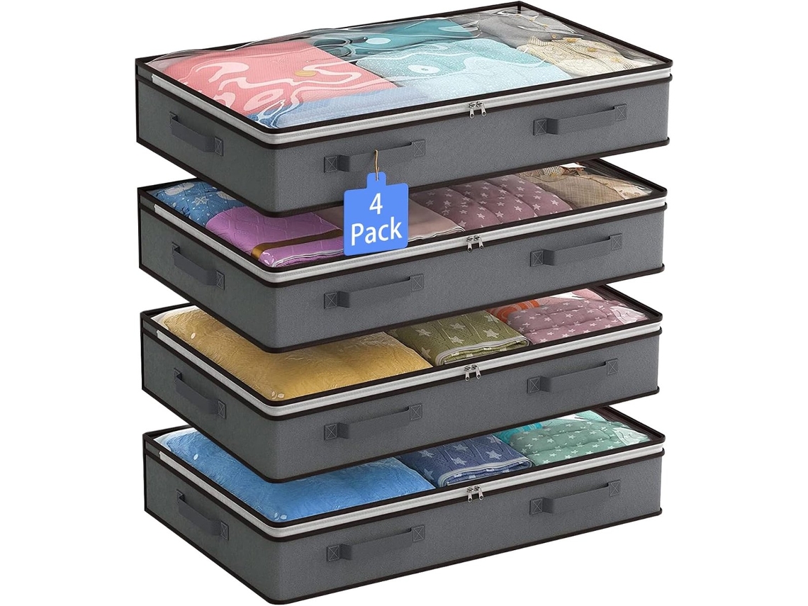 Bolsa Organizadora Para Roupas E Roupa De Cama, Edredons E Cobertores. Bolsa Dobrável Para Guardar Roupas