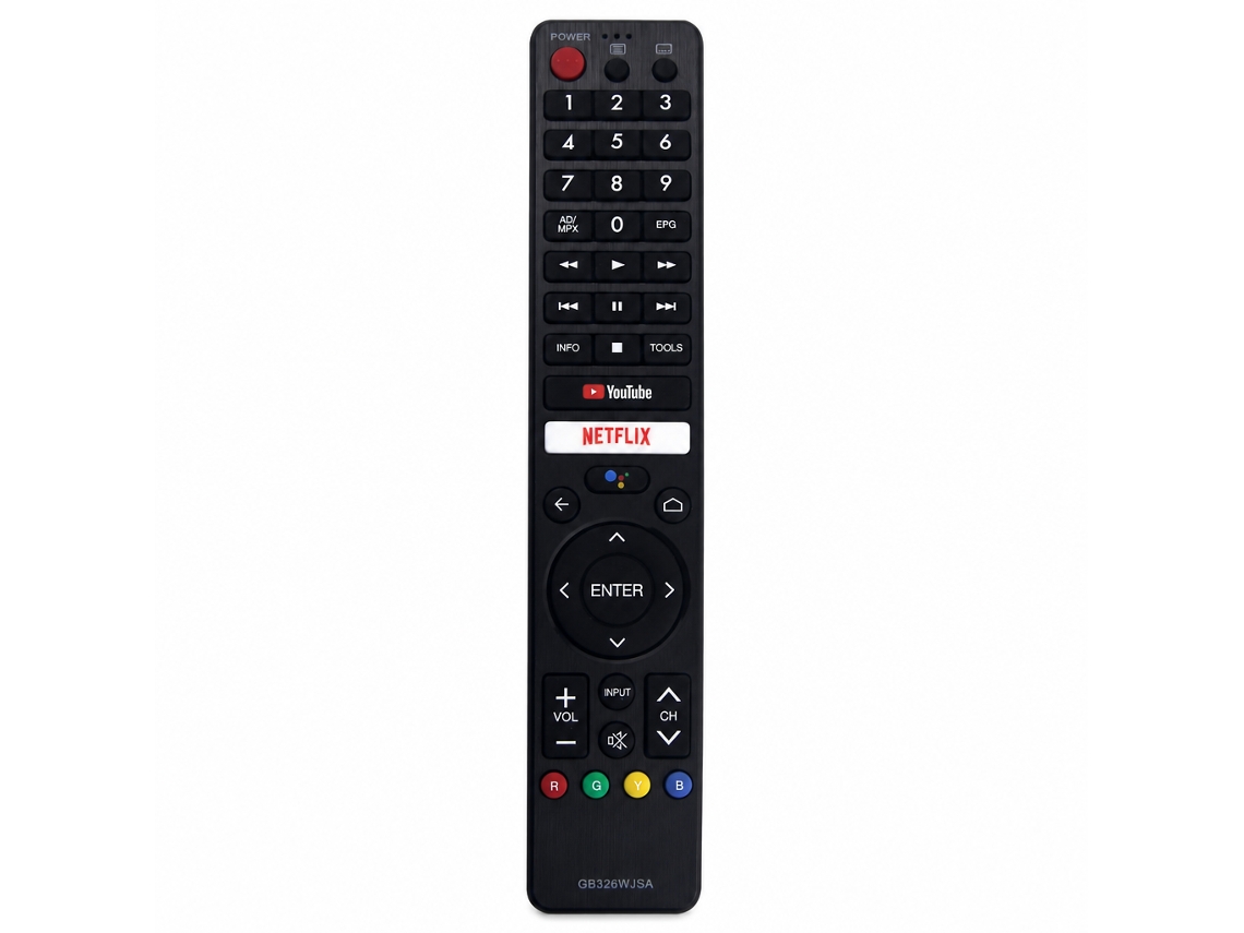 Comando Remoto Infravermelho Para Tv Compatível Com Sharp Gb326wjsa, Sem Configuração E Sem Voz