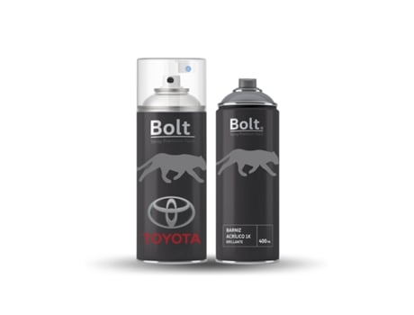 Kit de tinta spray metálica Toyota com duas demãos, 1k 400ml, tinta premium Bolt Spray (efeito vermelho granada 3j7)