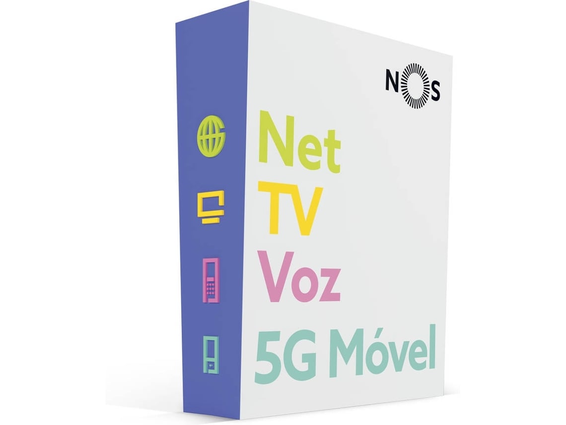 NOS 4 UMA 4K (180 Canais - 1000 Mbps - 2 cartões Dados ilimitados)
