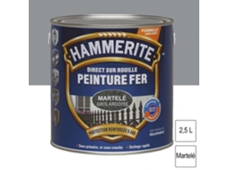 Pintura Metálica Hammerite Martelada 2,5l Cinza Ardósia Resistência 8 Anos