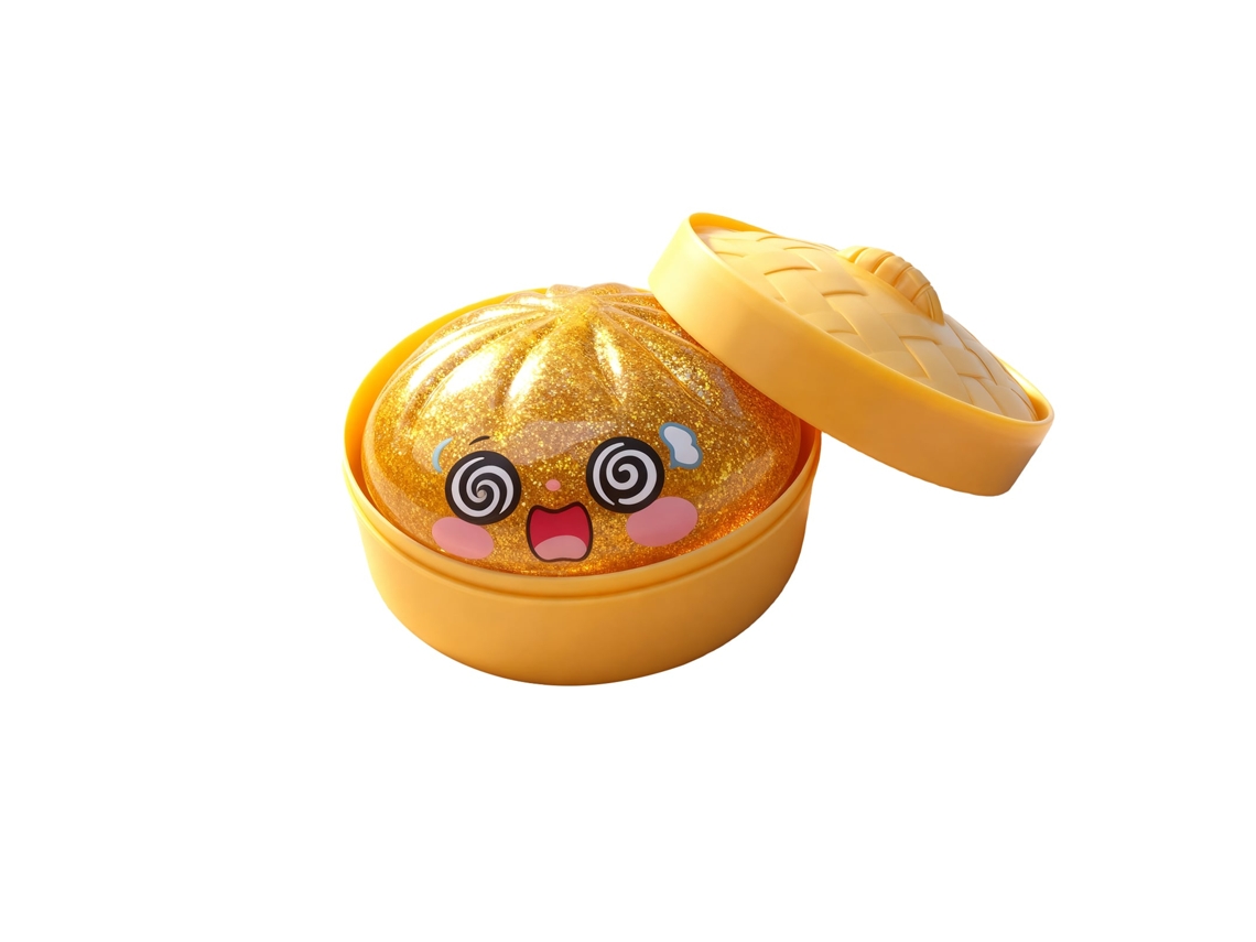 Squishy Pão Transparente com Toque de Ouro, Antiaderente e Leve para Uso Diária LAXISCREED