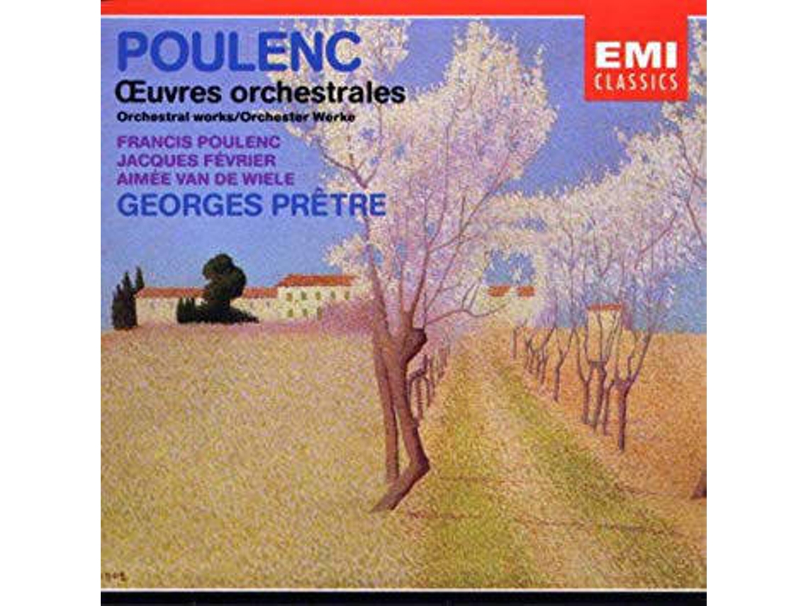 CD Poulenc, Jacques Février, Aimée Van De Wiele, Georges Prêtre - Oeuvres Completes (1CDs)