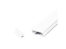 Quest Tampa De Extremidade Para Corrimão Pvc 40x8 Mm, Branco