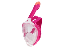 Máscara Snorkeling Vizero Junior Transparente Rosaaquawave