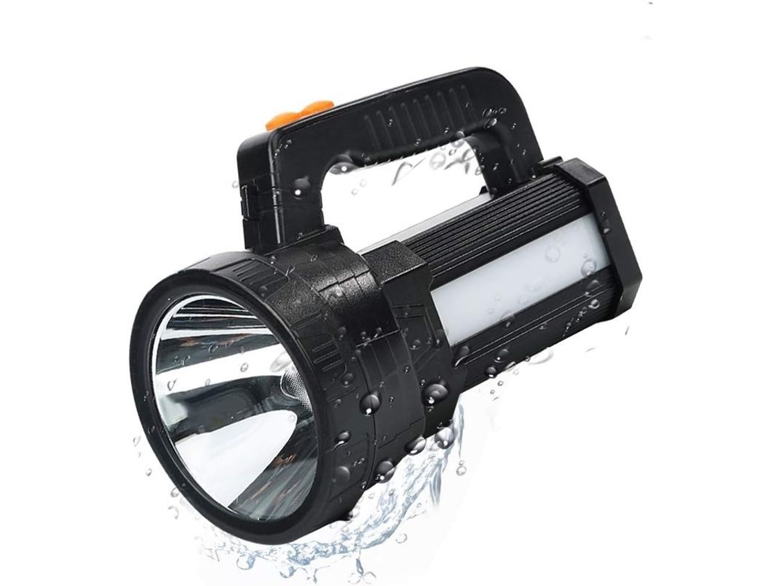 Lanterna Led Recargável Impermeável Ipx4 11000 Lúmens 3 Em 1 9600 Mah Camping