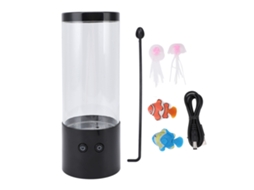 Lâmpada de Medusa Led Colorida Silenciosa Usb para Aquário Luz Noturna Sensorial