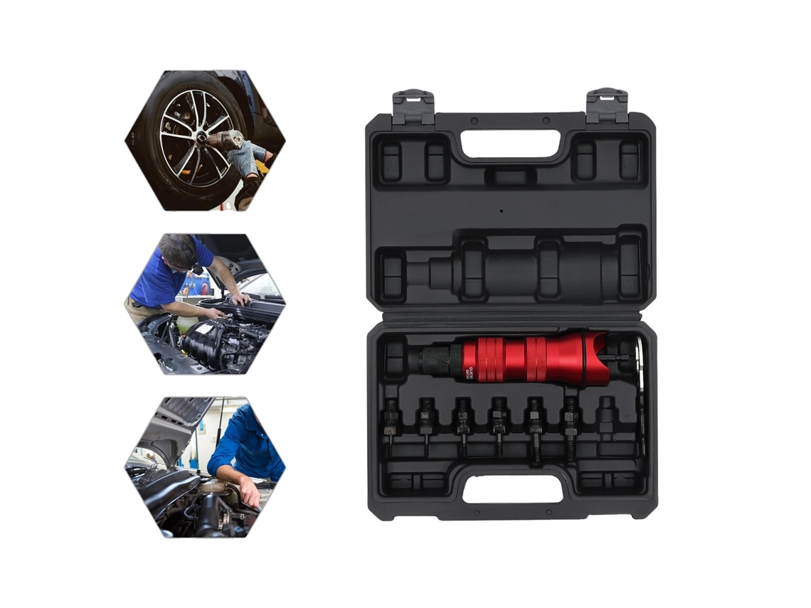 Adaptador De Porca Rebite, Aço Cromo Molibdênio, 600 Rpm, Compatível Com Furadeiras Padrão, Curso Máximo De 1,7 Cm, Inclui 6 Bocais Oem