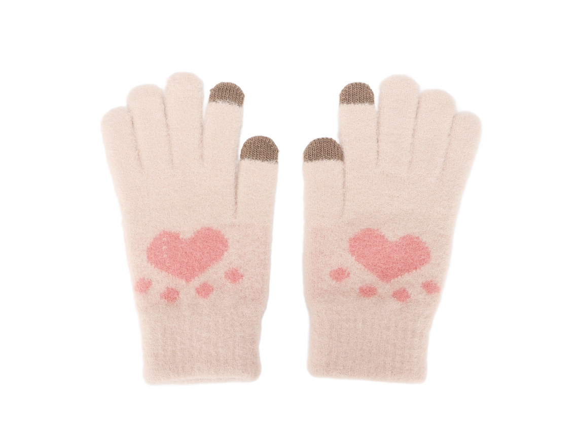 Luvas LAXISCREED Peludas Resistentes Ao Frio Touchscreen