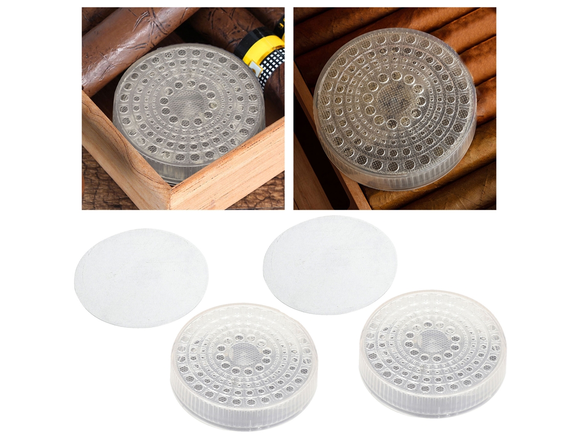 2 Unidades De Humidor Magnético Para Cigarros Humidificador Cigarrillo Protector Hidratante Accesorios De Fumar Grande Círculo