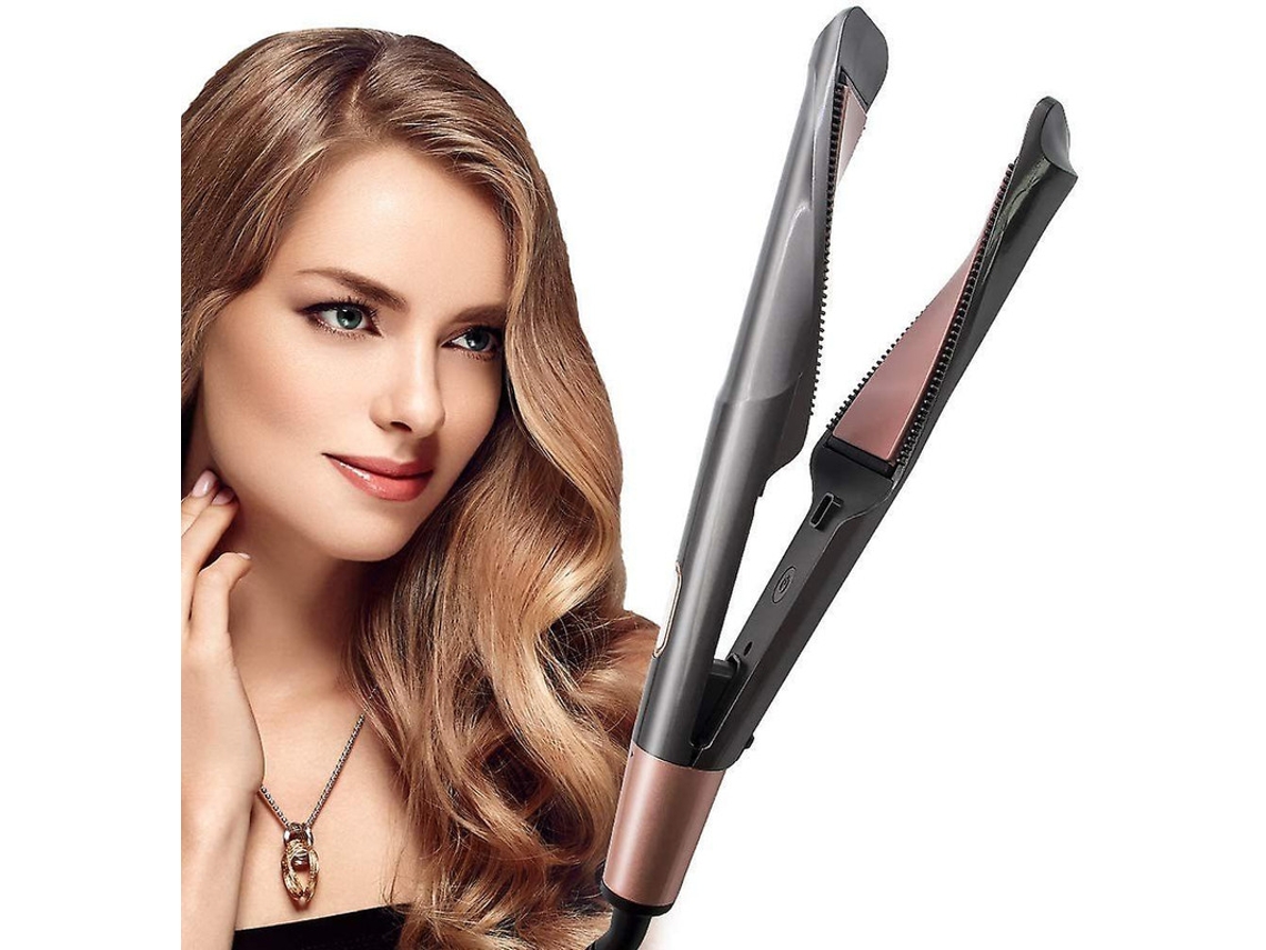 Alisador Cabelo Cerâmica Lcd 2em1 Aquecimento Rápido Alisamento/ondulação Profissional Yizhood