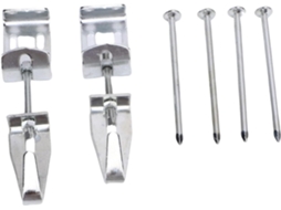 Kit Com 10 Unidades De Cabides De Ferro Ajustáveis Com Ganchos Em J Para Cargas.
