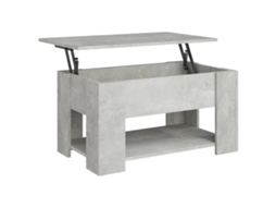 Coffee Table, Coffee Tables Vidaxl Cinzeto Madeira Processada (79 X 49 X 41 Cm)
