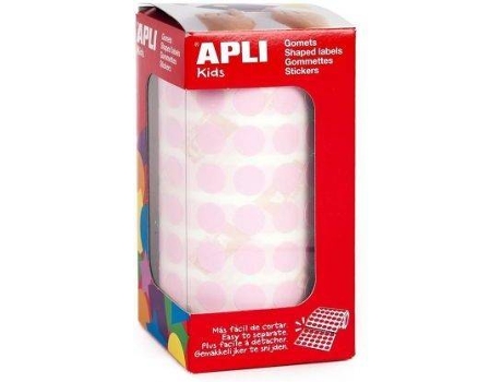 Etiquetas Adesivas Circulares  Kids 11484 Rosa