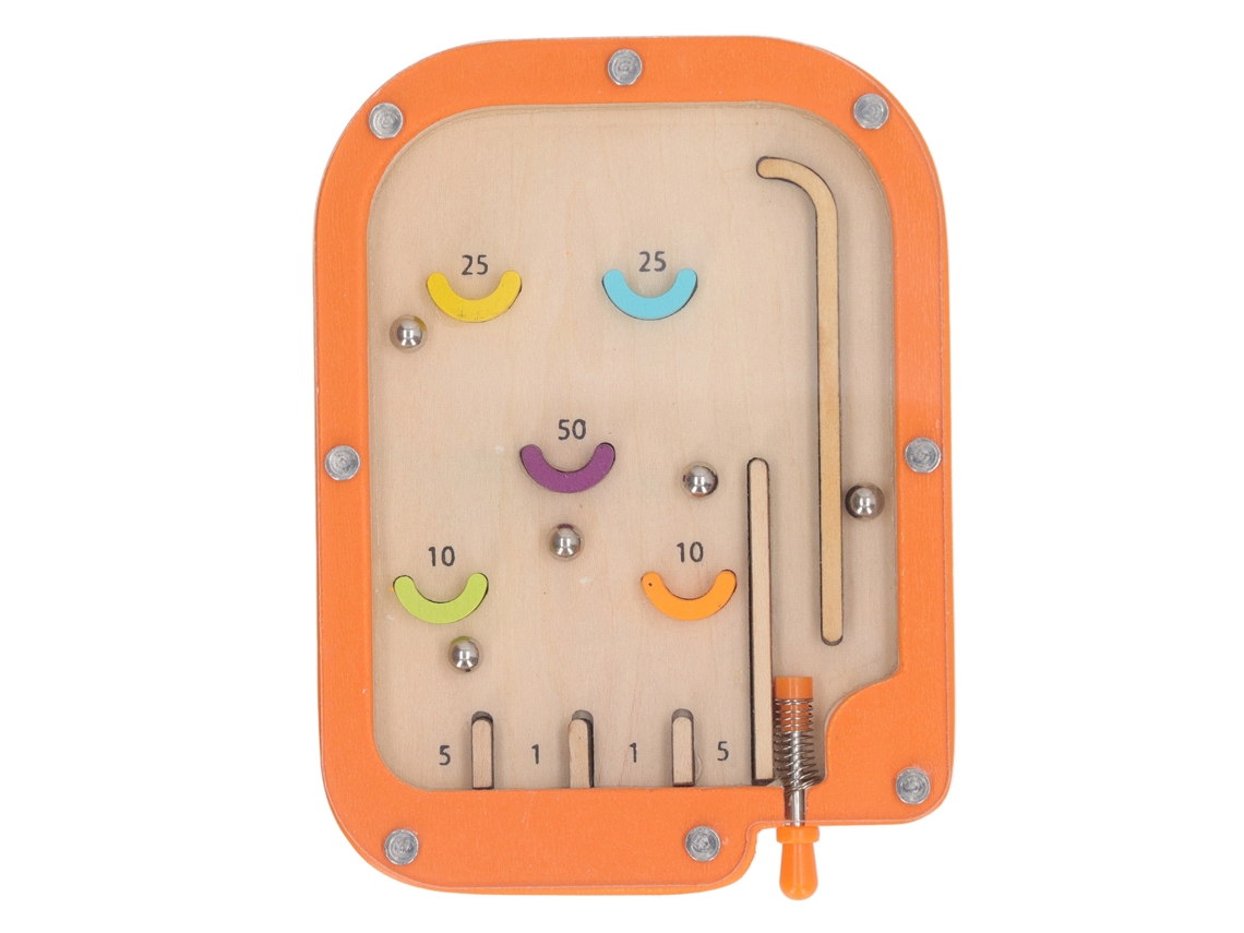 Primerox brinquedo Labirinto de Pinball Portátil para Crianças com Madeira Segura e Cores Brilhantes