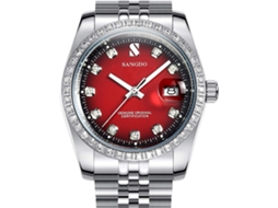 Lurelia Relógio Mecânico Masculino, Automático, Data/calendário, Luminoso, 36mm, Aço Inoxidável, Abs, Resistente À Água, Prata