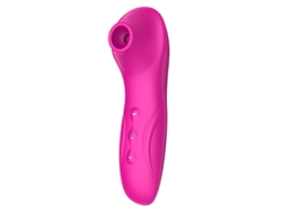 Vibrador De Suco De Silicone Prova Dgua Com 10 Modos Para Mulheres (rosa Vermelha)