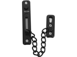 Porta Em Aço Inoxidável, Corrente De Segurança Preta, Fechadura Antirroubo Sem Necessidade De Furar.