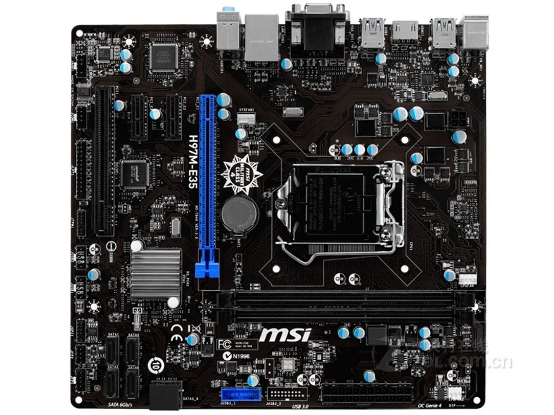 Motherboard MSI H97m e35 (socket Lga 1150 Intel H97 Ddr3 Micro Atx)