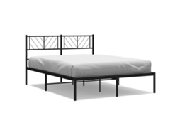 Metal Bed Frame, Metal Bed Frames Vidaxl Preto Aço (150 X 200 Cm)