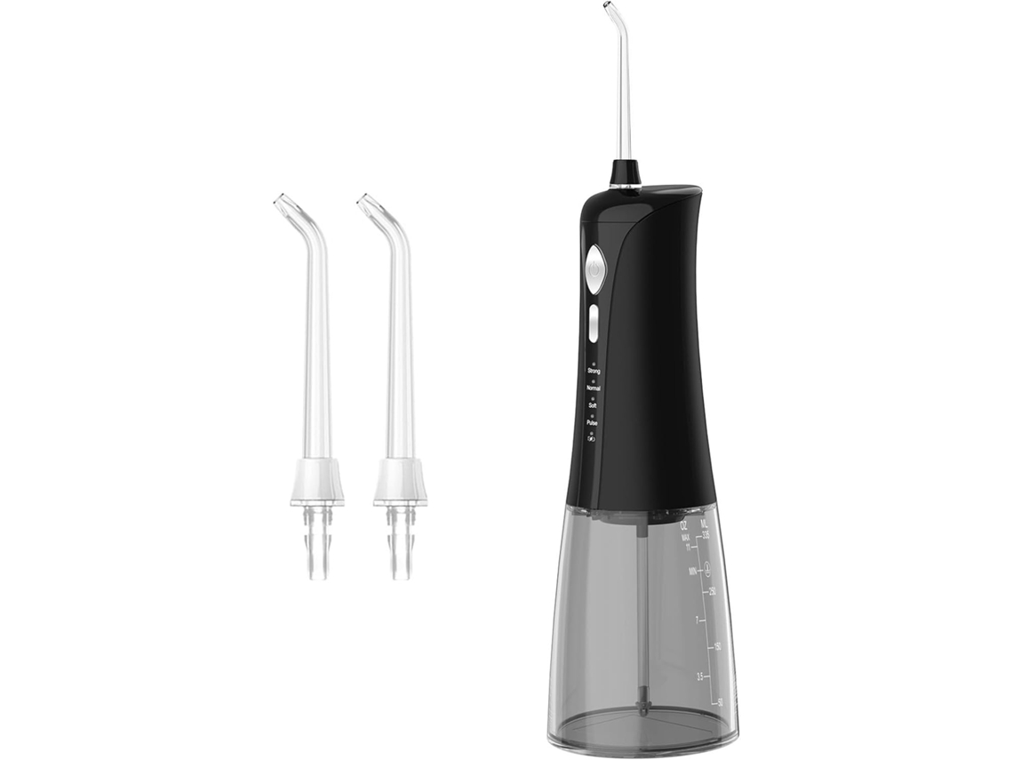 Irrigador Oral Portátil Sem Fio De 335 Ml, À Prova D'água Ipx7, Para Limpeza Dos Dentes (preto)