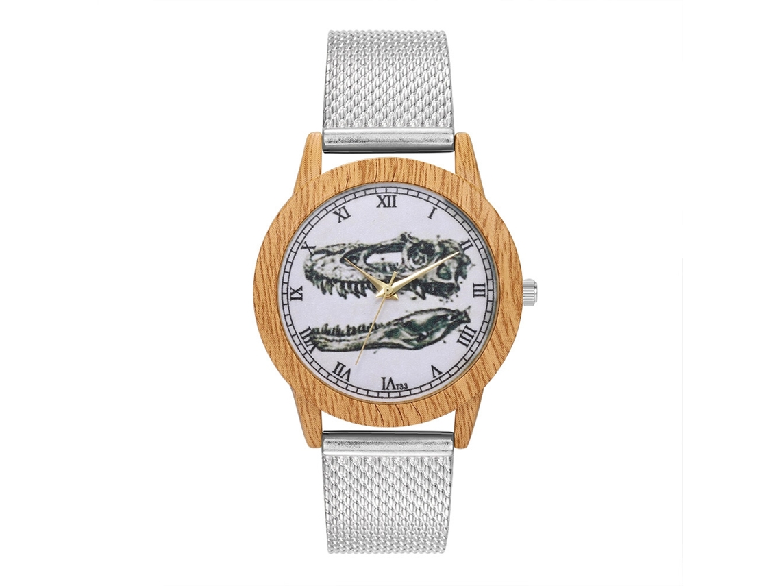 Relógio de pulso unissex Zhoulianfa Fashion Quartz Mesh T33-f4 (prateado)