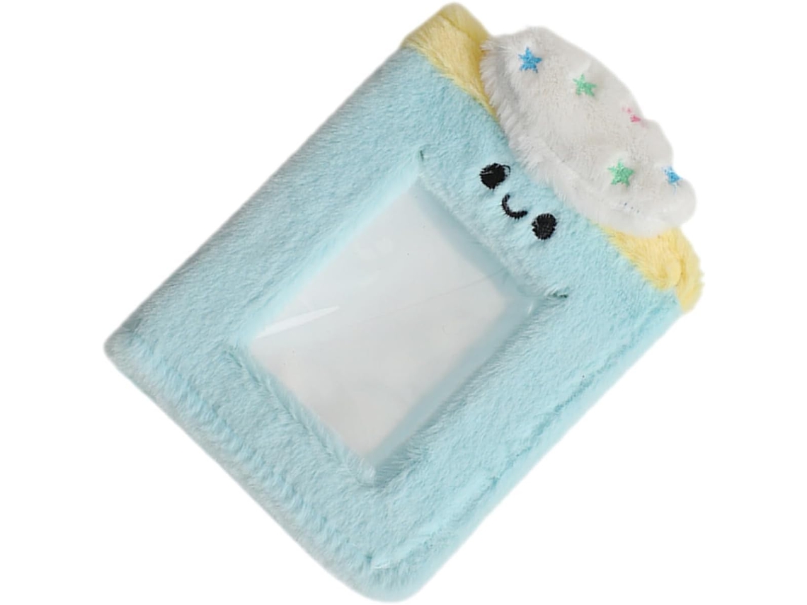 Álbum De Fotos Peluche Doux 3 Pouces Bleu - Cartes Fotos Mignon Pour Collection Cartes Postales Et Souvenirs