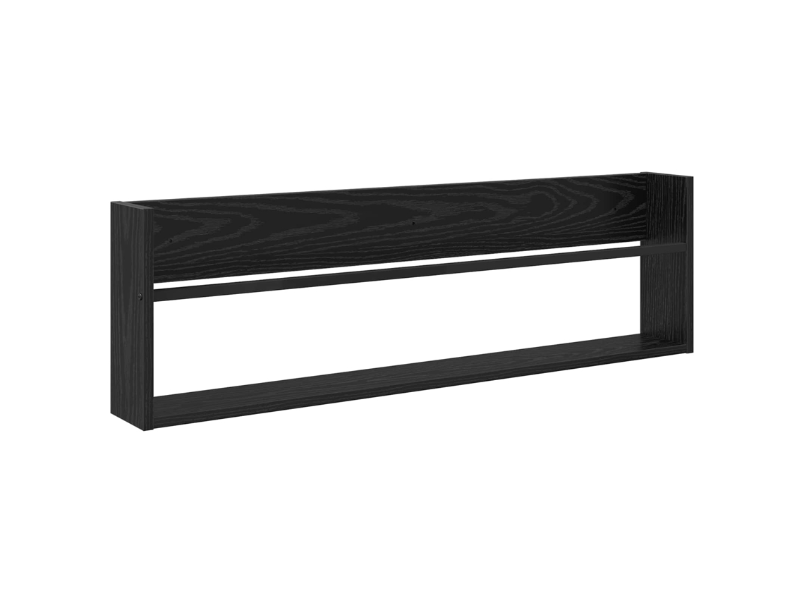 Estante de Revistas Carvalho Preto 100 X 12 X 30 Cm MAISON EXCLUSIVE