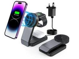 Carregador Viagem Magsafe Para Apple Yizhood Magnética Preto