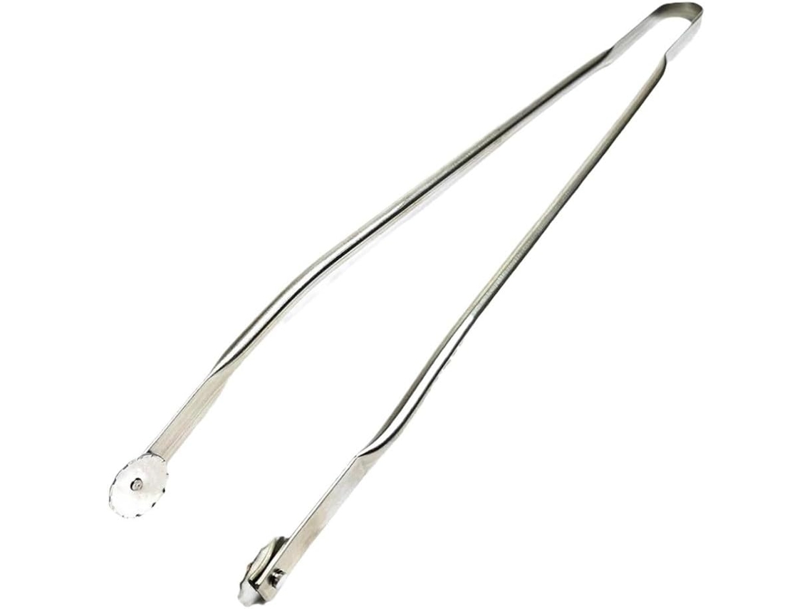 Pinça Para Salsicha Churrasco 30 40 50cm Grelhar Em Aço Inoxidável Cachorro Quente 40cm