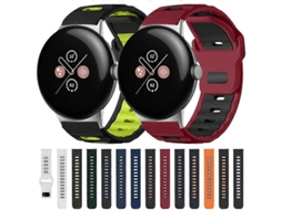 Pulseira De Silicone Bicolor Com Encaixe Plano Xdfind