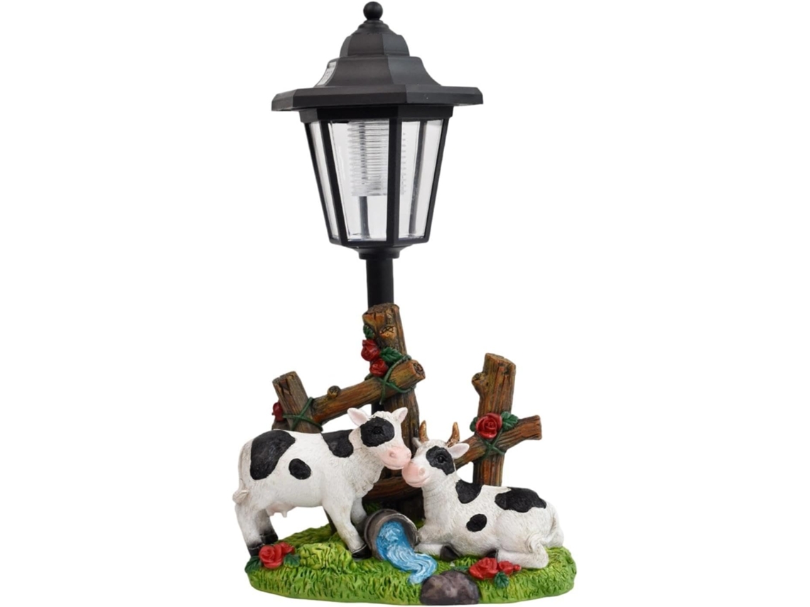 Estátua de Vaca e Ovelha com Luz Solar SFUSHOS