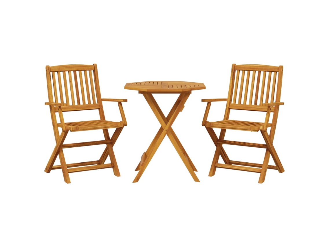 Bistro Set, Bistro Sets Vidaxl Marrom Madeira De Acácia (70 Cm)