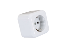 Tomada  De Superfície Tipo F (schuko) Branco