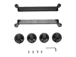Suporte com ventosa para antena parabólica veicular: portátil, fácil de desmontar e montar, e com excelente recepção de sinal.