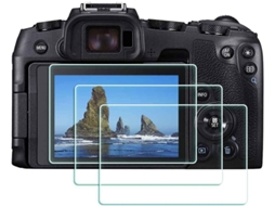Protetor de Ecrã para Canon Eos Rp Ar Transparência Película Protetora de Vidro Temperado para Câmeras CUICH (3 Pack)