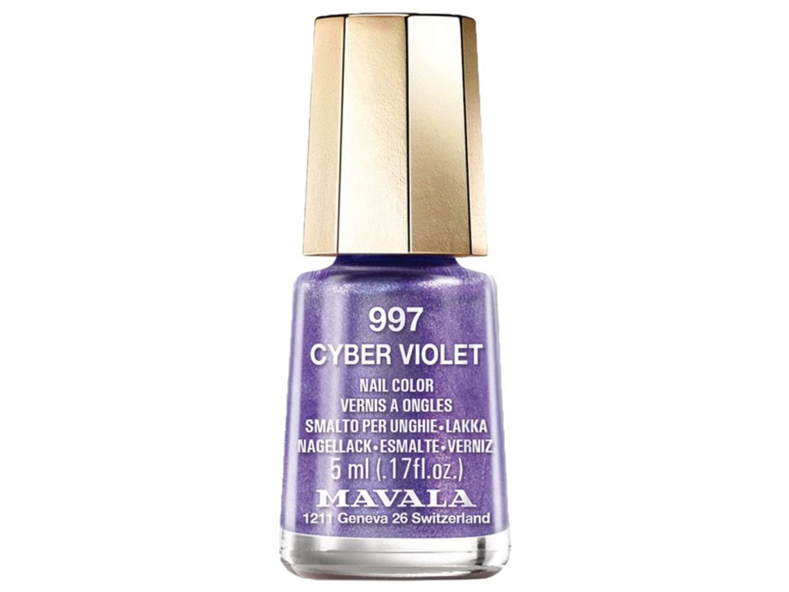 Esmalte Mini Glitter para Unhas 5 Ml Cor: 997 Cyber Violet MAVALA