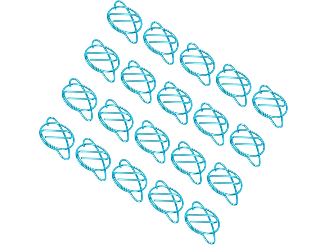 Haofy Clips de Papel Metálicos Pequenos e Divertidos, Pacote com 20, Organizador de Marcadores de Página para Estudantes E