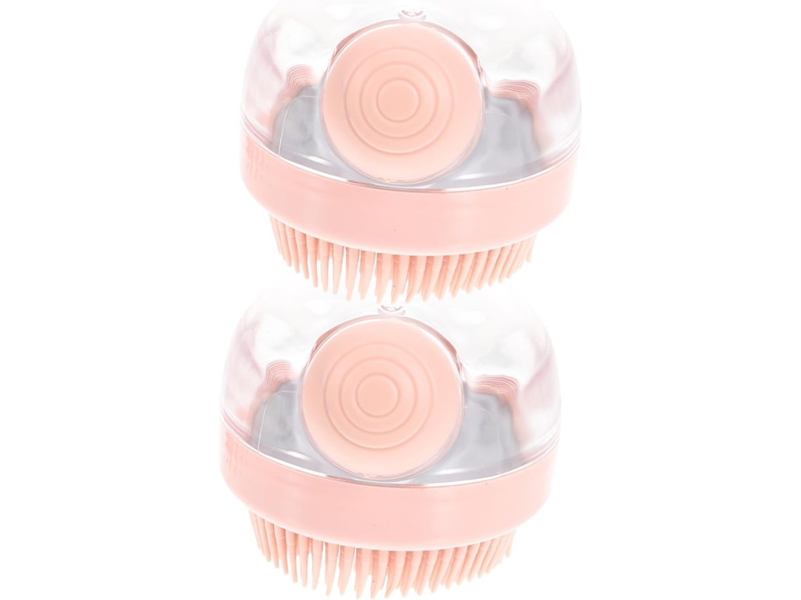 Lurelia Acessório De Duche Com Escova De Silicone Para Banho, Pega Ergonómica, Antiderrapante E Massagem Suave, Uso Diário Confortável