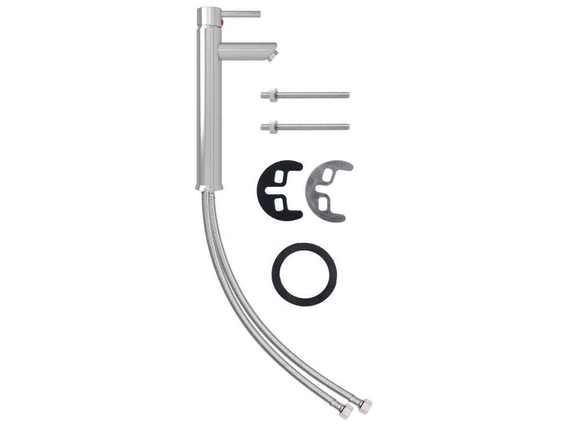 Bathroom Mixer Tap, Bathroom Mixer Taps Vidaxl Prateado Metal (n/a)