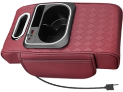 Capa Para Apoio De Braço Carro Com Suporte Couro Lenços