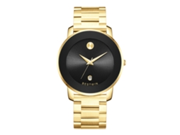 Relógio de Quartzo Masculino MDUG (dourado e Preto)