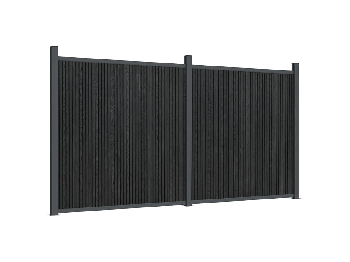 Painel de vedação VIDAXL Cinzeto WPC (353x186 cm)