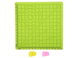 Tapete De Silicone Para Impressão 3d Com Modelo E 2 Capas De Dedo Ferramentas De Desenho Tipo A Verde
